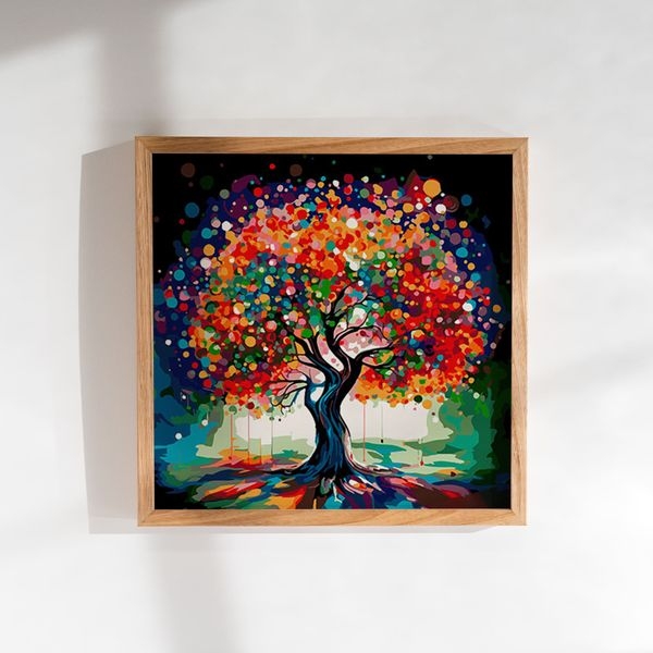 "Дерево змін #4": Проєктивна картина за номерами