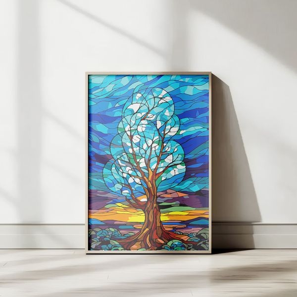 "Дерево змін #2": Проєктивна картина за номерами