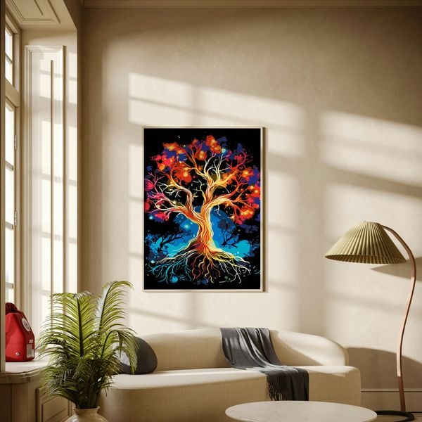 "Дерево змін #1": Проєктивна картина за номерами